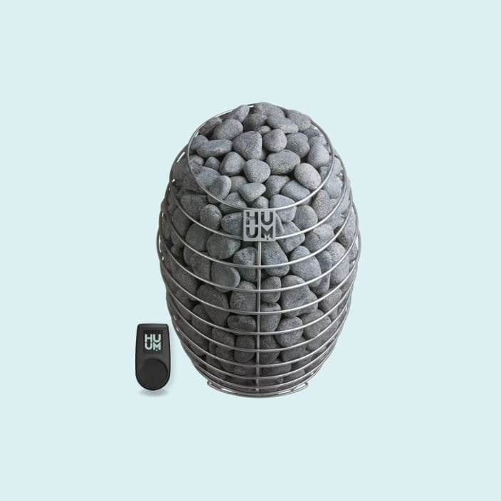 HUUM Drop 6.0kW Sauna Heater with UKU WiFi Control- Black- Best wall-mounted sauna heater